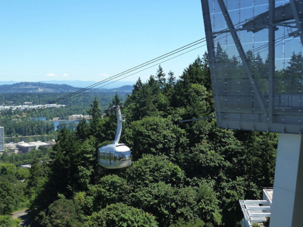 The Tram runs every few minutes.  Weekend service is limited and seasonal.