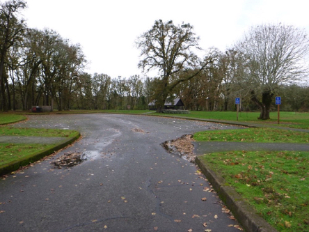 Oak Grove day use area &ndash; two accessible parking spaces &ndash; shelter, restroom, picnic tables, BBQ&rsquo;s and disc golf