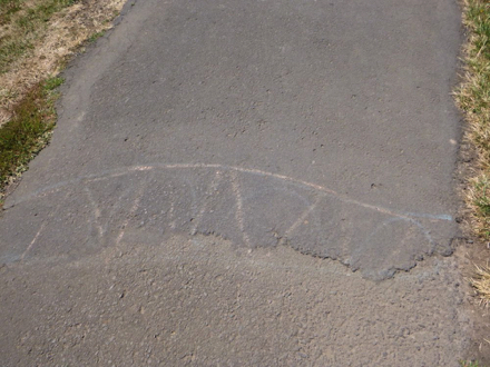 Trail repair on the 108th Street Trail by meadow &ndash; repair is a raised trip hazard at both ends and lightly marked