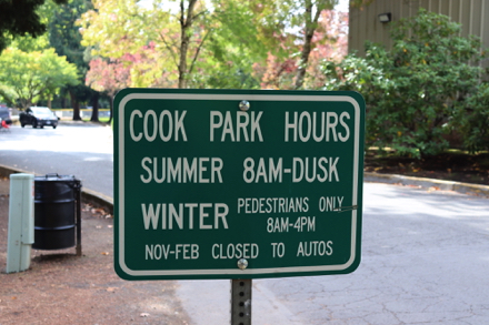 Park hours 8 am to Dusk &ndash; winter 8 am to 4 pm pedestrians only &ndash; Nov to Feb no autos