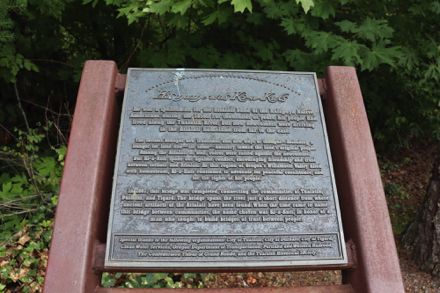 Plaque: Ki-a-Kuts, a spokesman for the Atfalati tribe of Kalapula indigenous people &ndash; stewards for 1000s of years