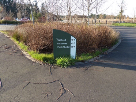 Directional signage near entrance Directional signage near entrance