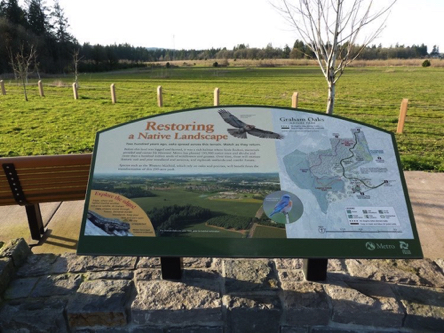 Several interpretative signs are provide along the trails Several interpretative signs are provide along the trails
