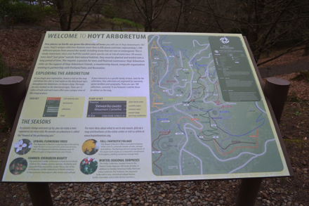 Trail map at the trailhead