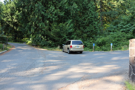 Parking lot across from Redwood trailhead &ndash; 2 accessible, 2 standard