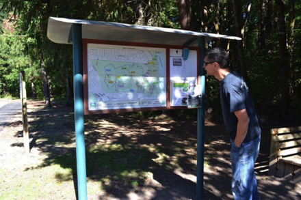 Map of park trails at Riverside and Heron Creek Trail Loop trailheads Map of park trails at Riverside and Heron Creek Trail Loop trailheads