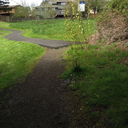Transition from hard to gravel surface