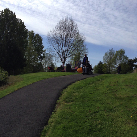 Trail leading down from the playground