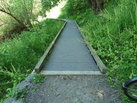 Bridges and boardwalks are 48&rdquo; wide with edge protection