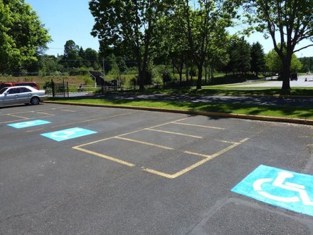 Accessible spaces at Oaks Amusement Park