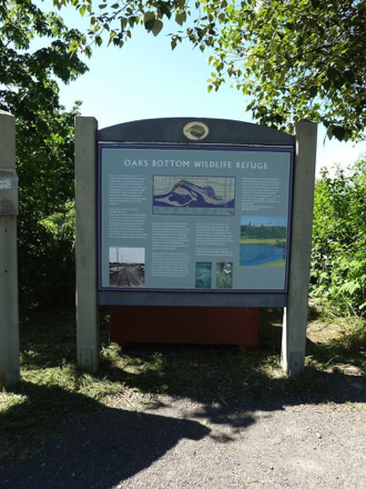 Interpretive sign at the north parking lot