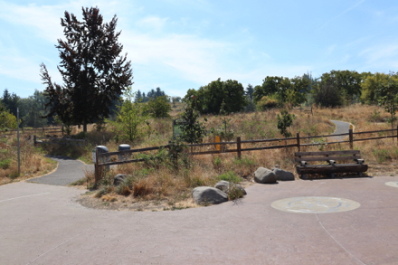 Viewpoint near the Visitors Center with bench