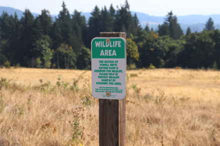 Wildlife Area &ndash; protect wildlife habitat by avoiding this area