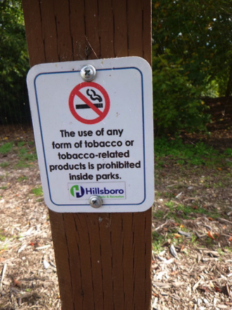 No smoking sign