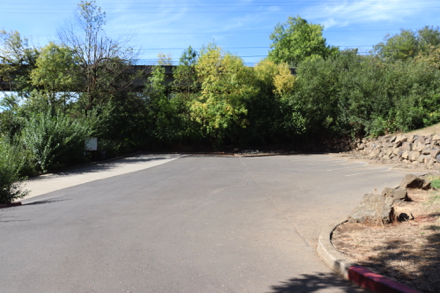 Parking at the canoe launch &ndash; no accessible parking space