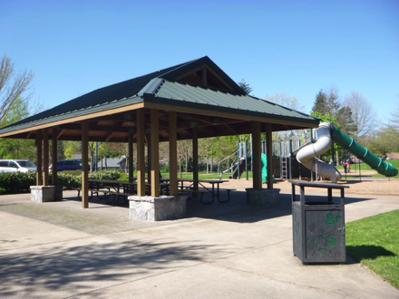 Picnic shelter &ndash; grills &ndash; playground &ndash; near parking &ndash; restroom
