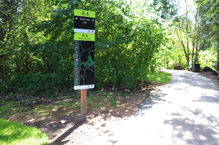 Directional signage for Rock Creek Trail &ndash; map with highlighted location