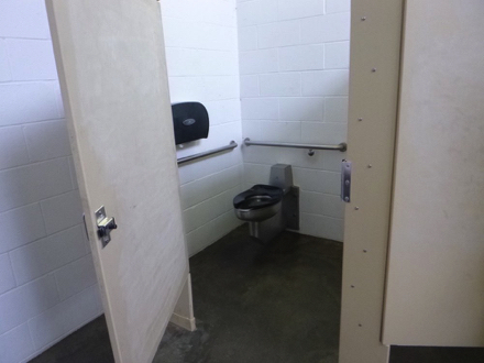Example of accessible restroom stall at Klineline Ponds