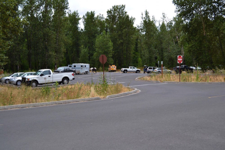 RV and trailer parking lot