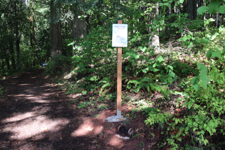 “Stowaway Seeds” – shoe cleaner – reduce spread of invasive species – at trailhead “Stowaway Seeds” – shoe cleaner – reduce spread of invasive species – at trailhead