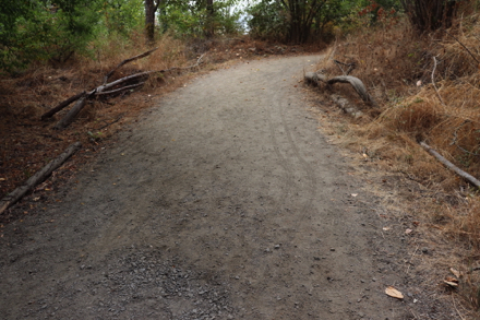 Some loose gravel due to erosion