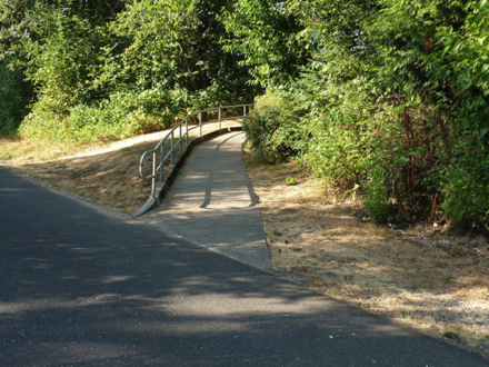 This is the bottom of that ramp if one was trying to get back to the parking lot