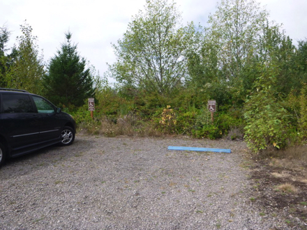 Accessible parking spaces on loose gravel