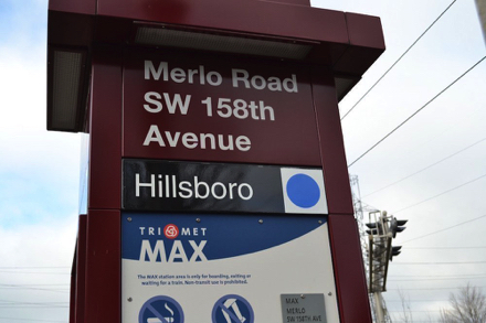 MAX Blue Line, Merlo Rd/SW 158th Ave station