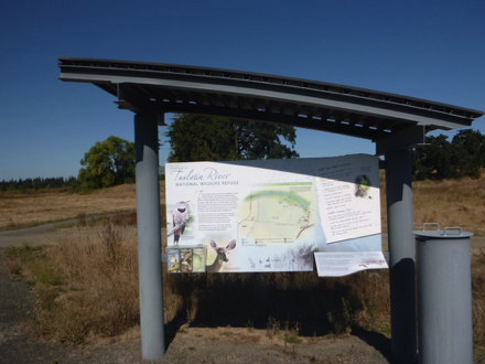Information kiosk at bus stop - information kiosk is also at the main parking lot and Wildlife Center